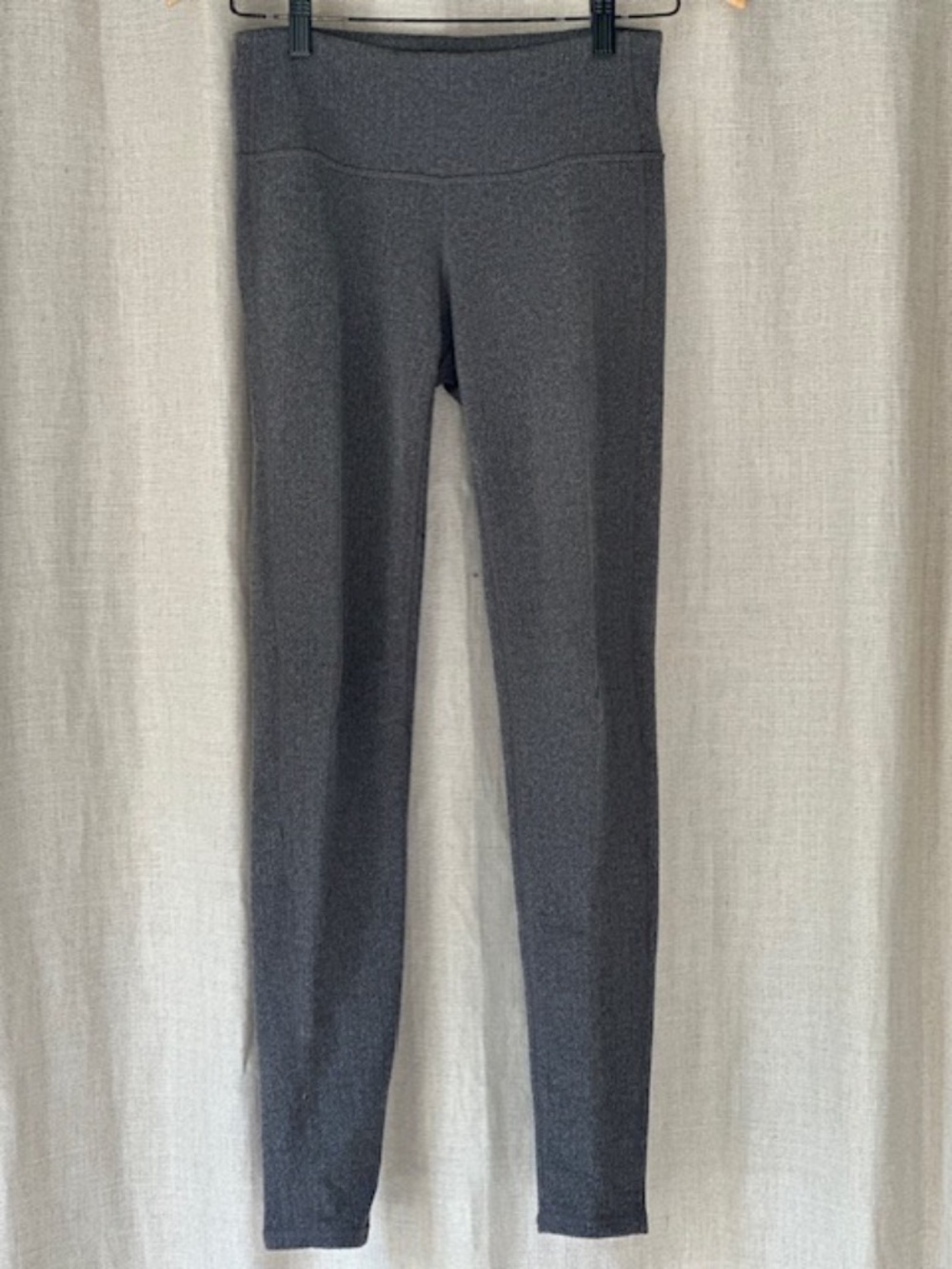 Athleta Knit Woven Leggings With a Chevron Weave.